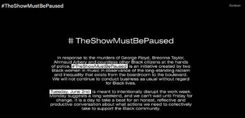 BlackoutTuesday ジョージ・フロイド TheShowMustBePaused