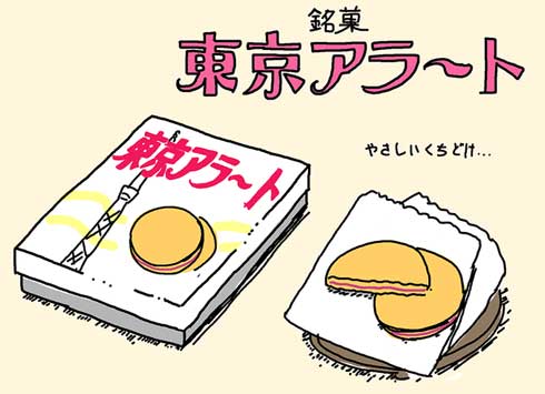 銘菓 東京アラート イラスト お菓子 お土産