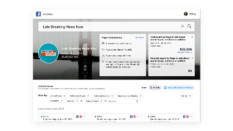 Facebook メディア ラベル
