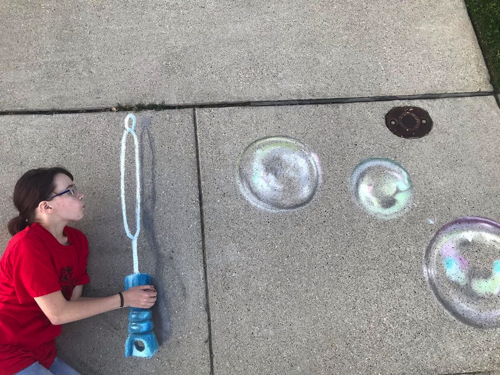 リアルなチョークアート