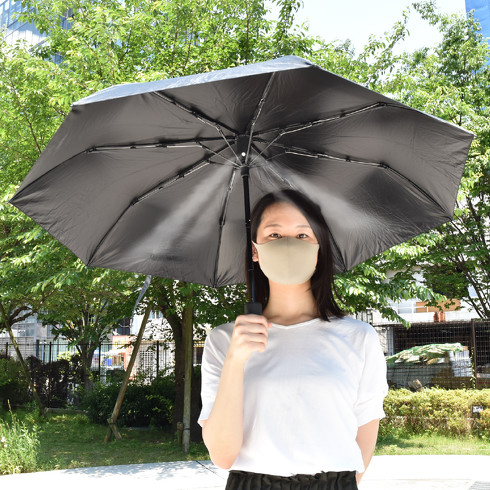 折り畳みミストシャワーブレラ