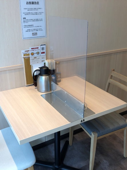 やよい軒 ご飯おかわりロボ 3ゲットロボ 感染症対策