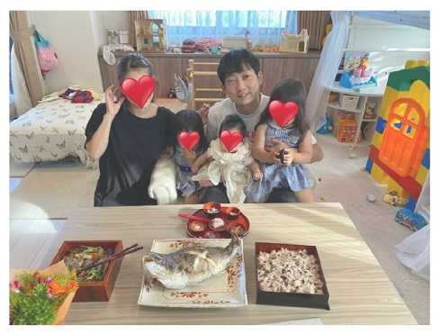 石田明 NON STYLE お食い初め