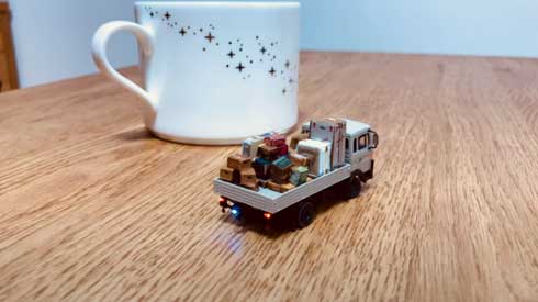 ハンドメイド 小型 ラジコン 1/87 サイズ RC化 模型