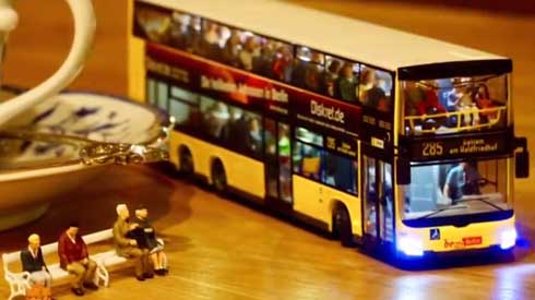 ハンドメイド 小型 ラジコン 1/87 サイズ RC化 模型