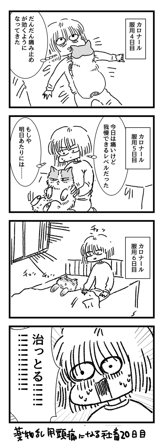 薬物乱用頭痛になる社畜 漫画