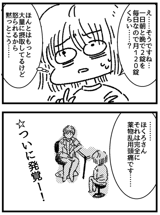 薬物乱用頭痛になる社畜 漫画