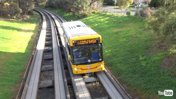 鉄道 バス ガイドウェイバス 名古屋 ゆとりーとライン YouTube オーストラリア オーバーン