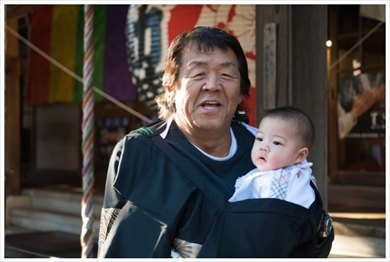 長州力 孫 ブログ 誕生日 お宮参り