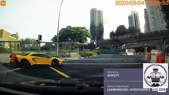 ランボルギーニ アヴェンタドールS 事故