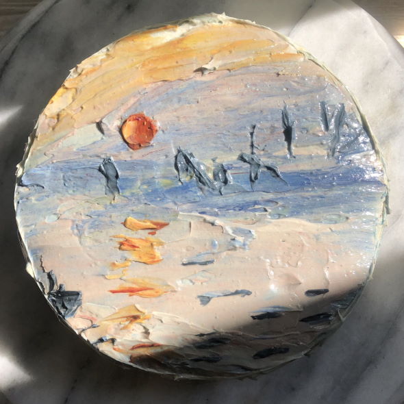 クロード・モネ 印象・日の出 ケーキ