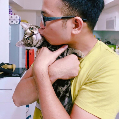 飼い主さんとマイマイさん