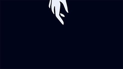 指先に見える絵