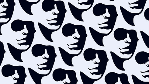 胎児にも顔にも見える絵