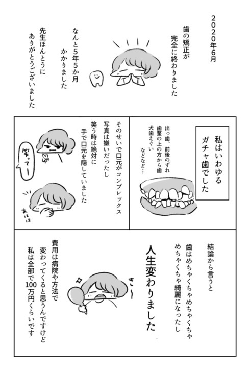 歯の矯正で人生が変わるエッセイ01