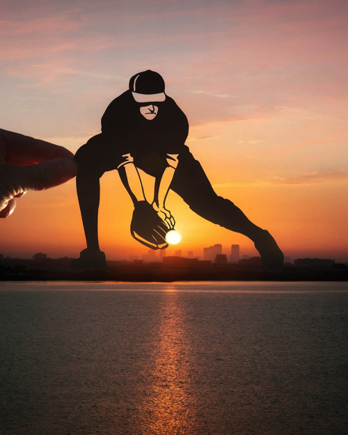 切り絵によって風景が様変わり