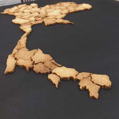 タイ77県 クッキー 型抜きなし 型紙 手作り