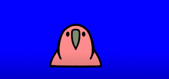 Party Parrot カカポ 絵文字 Slack 正面 回転