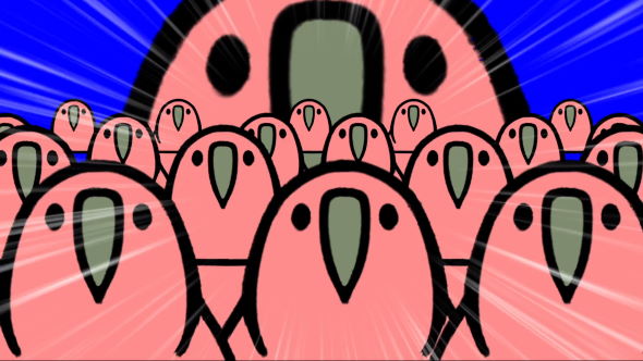 Party Parrot カカポ 絵文字 Slack 正面 回転