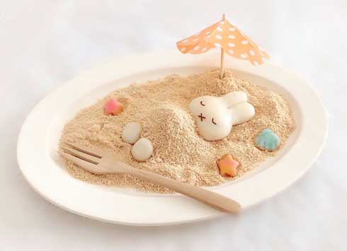 白玉 ミッフィー かわいい きなこ 砂 クリームソーダ 手作り