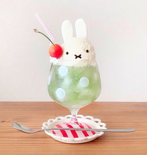白玉 ミッフィー かわいい きなこ 砂 クリームソーダ 手作り