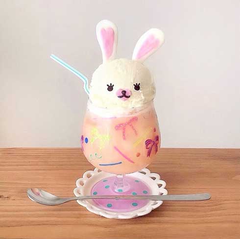 白玉 ミッフィー かわいい きなこ 砂 クリームソーダ 手作り