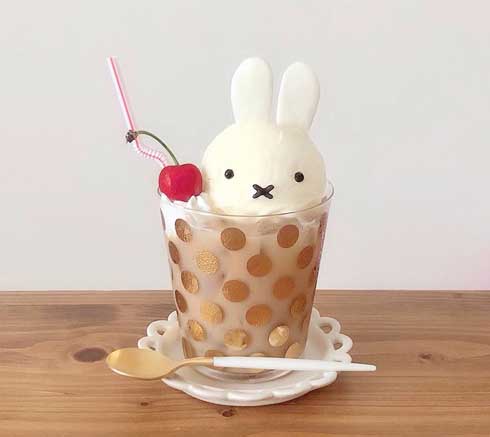 白玉 ミッフィー かわいい きなこ 砂 クリームソーダ 手作り