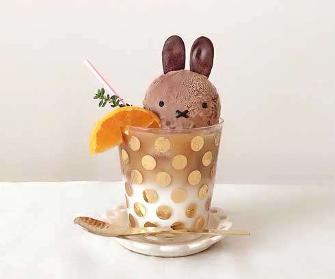 白玉 ミッフィー かわいい きなこ 砂 クリームソーダ 手作り