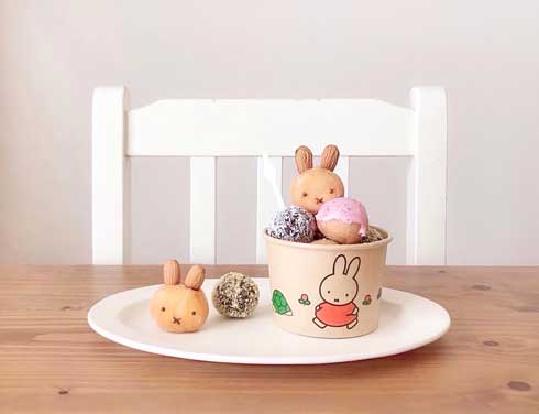 白玉 ミッフィー かわいい きなこ 砂 クリームソーダ 手作り