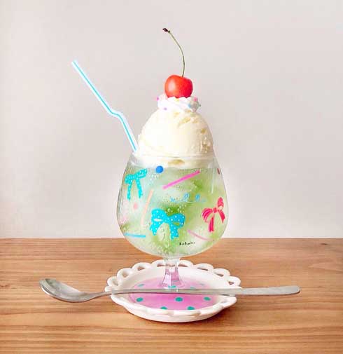 白玉 ミッフィー かわいい きなこ 砂 クリームソーダ 手作り