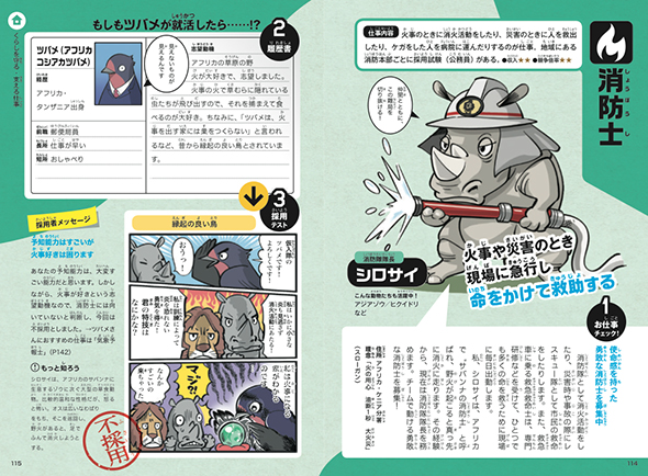 動物たちのハローワーク消防士