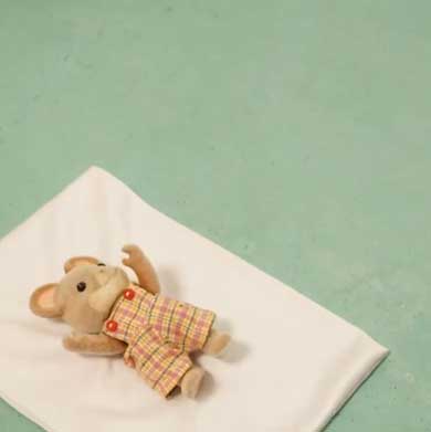 阿部靖子 寝かしつけ 姿勢復帰 エヴァ シルバニア あるある コマ撮り 作品