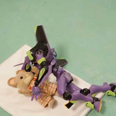 阿部靖子 寝かしつけ 姿勢復帰 エヴァ シルバニア あるある コマ撮り 作品