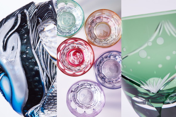 浮世絵切子グラス