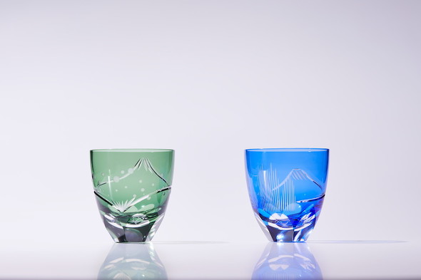 浮世絵切子グラス