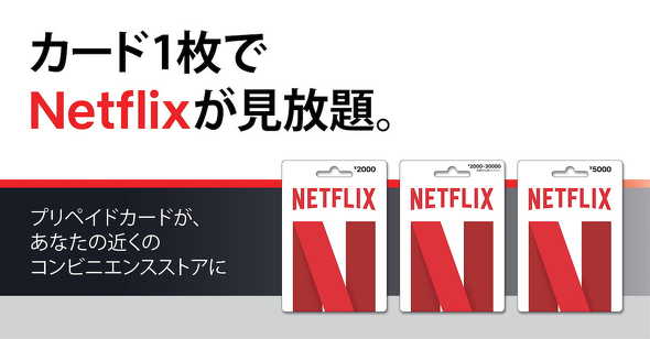 Netflixプリペイドカード