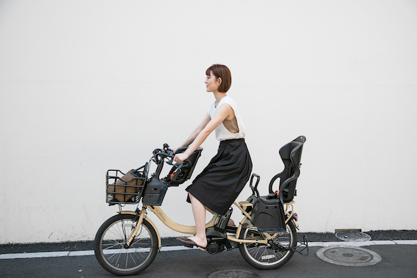 自転車用マグネット付巻きスカート