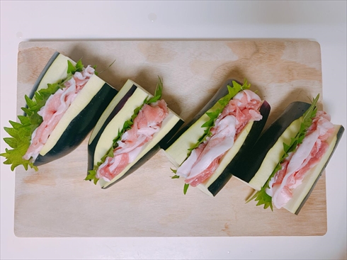 茄子 ねとめし 豚肉