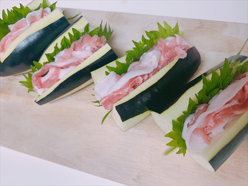 茄子 ねとめし 豚肉