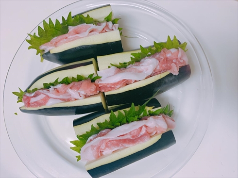 茄子 ねとめし 豚肉