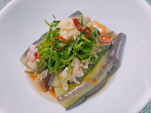 茄子 ねとめし 豚肉