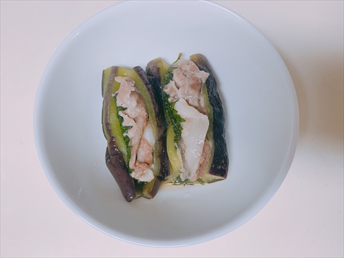 茄子 ねとめし 豚肉