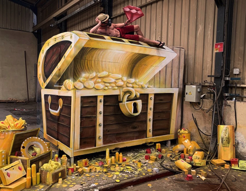 迫力満点の3Dグラフィティアート