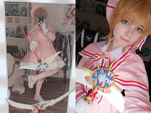 Saya Scarlet サヤ・スカーレット ロシアの初音ミク カードキャプターさくら コスプレ