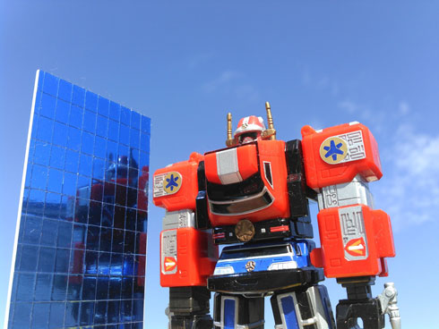 ビルっぽい ジオラマ 手作り テープ プラ板 切れ込み ミニチュア 高層ビル