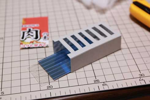 ビルっぽい ジオラマ 手作り テープ プラ板 切れ込み ミニチュア 高層ビル