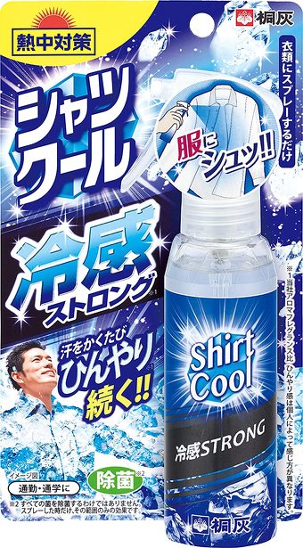桐灰化学 熱中対策 シャツクール 冷感ストロング 衣類にスプレーするだけ 汗をかくとひんやり続く 100ML