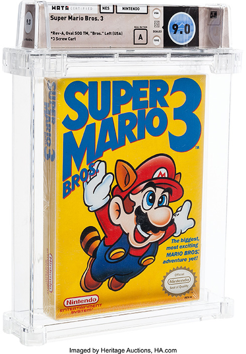 未開封「スーパーマリオブラザーズ」が1200万円 ソフト単体では