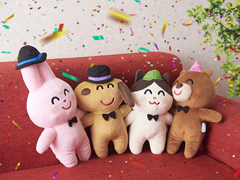 ぴえん顔のくまも登場　フリー素材キャラを採用した「いらすとやぬいぐるみ」が発売決定