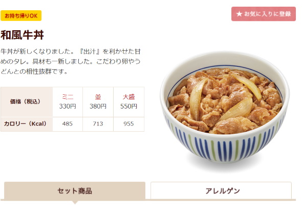 牛丼 コスパ カロリー 吉野家 松屋 すき家 なか卯